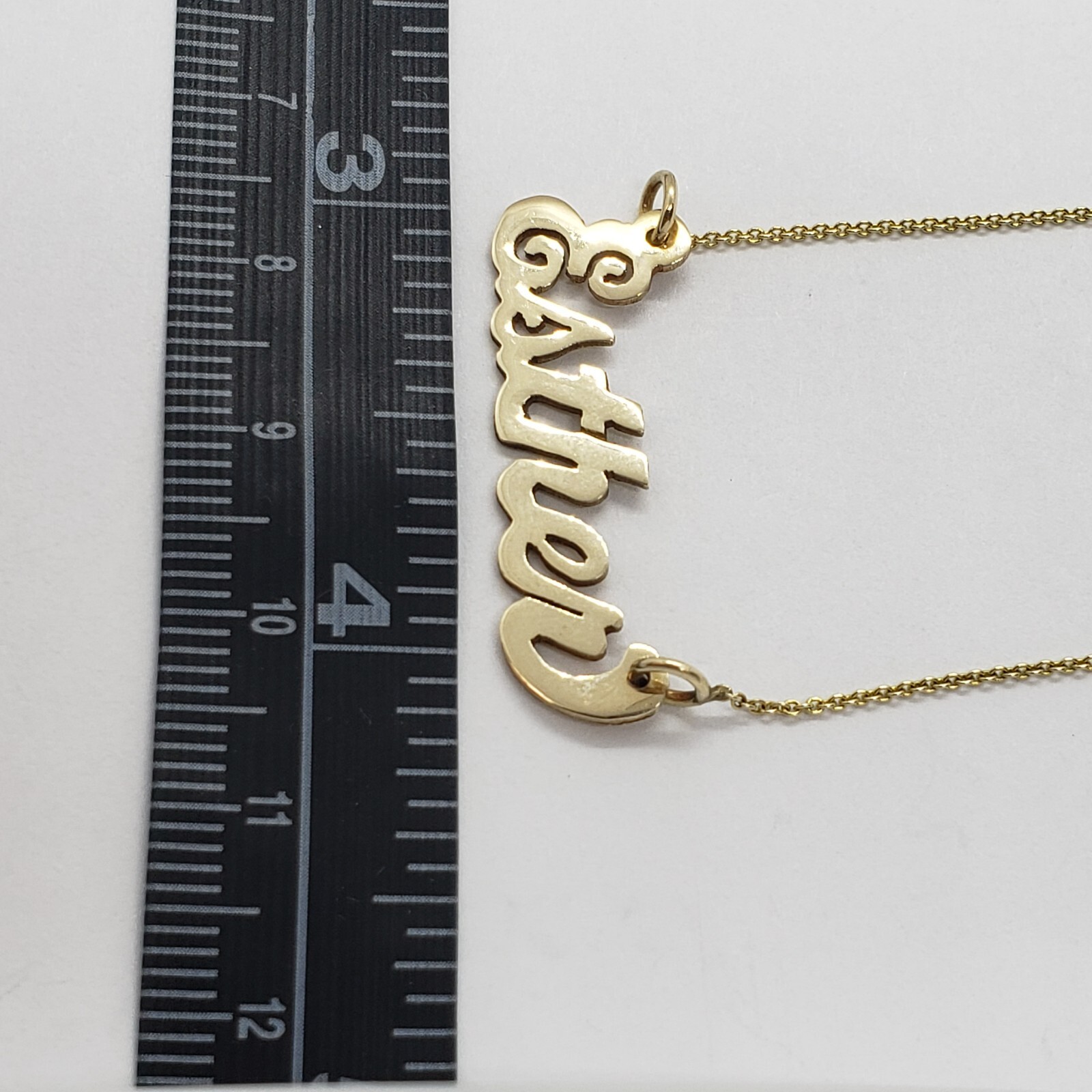 10K Solid Yellow Gold Handmade Personalized/Custom Name Pendant with/out chain