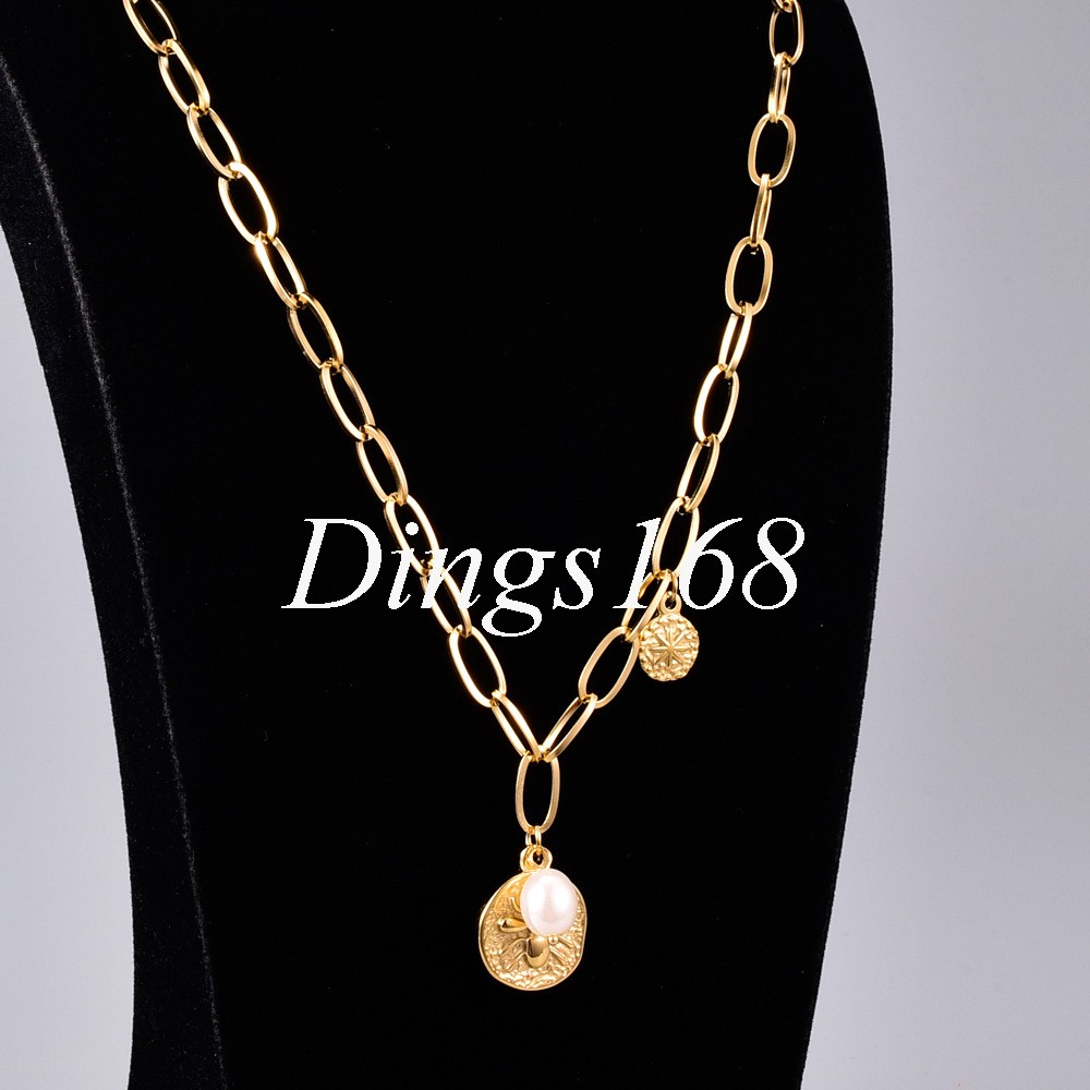 18K Yellow Gold Filled Nickel-Free 20+2 inch 5mm Thick Paper Clip Chain Necklace