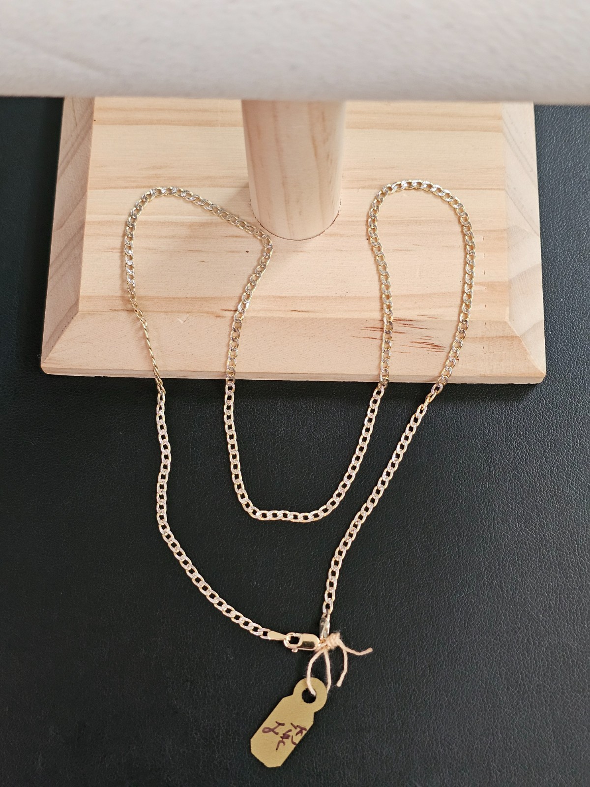 14k gold two tone necklace 18 inch