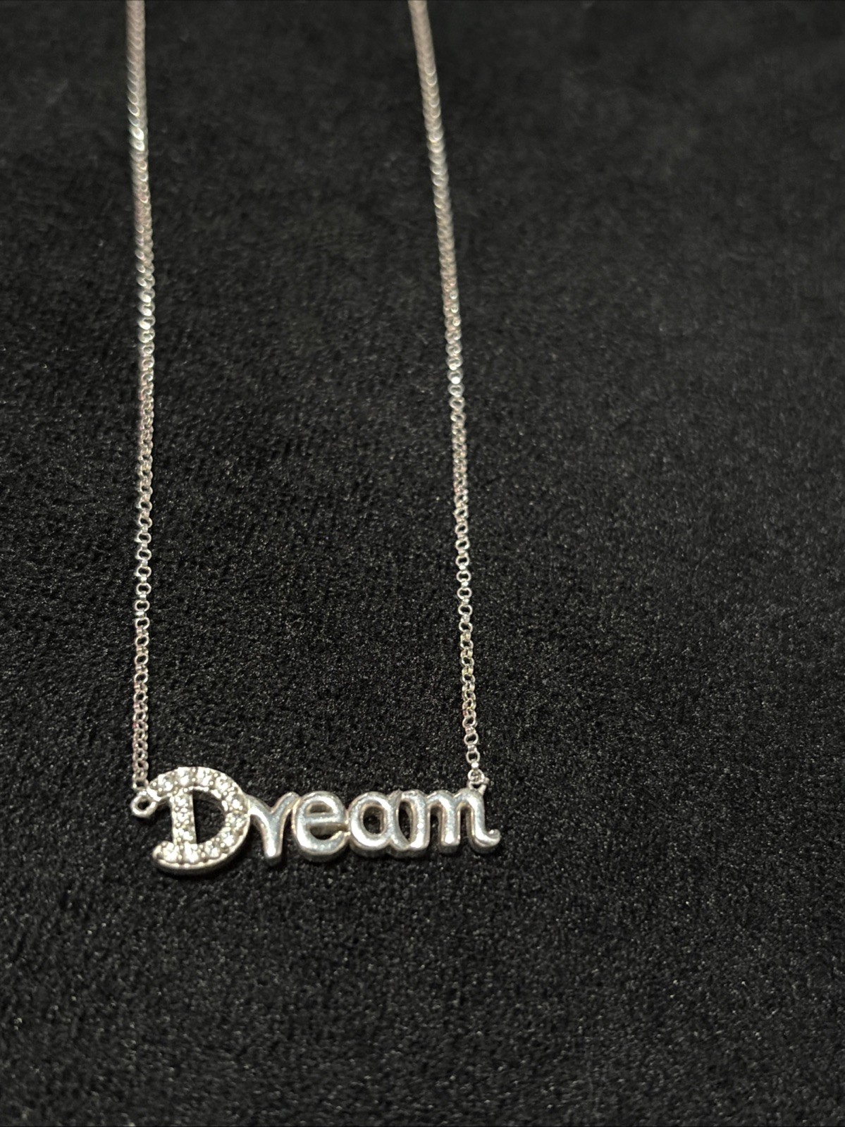 Sterling Silver Necklace With Dream Pendant