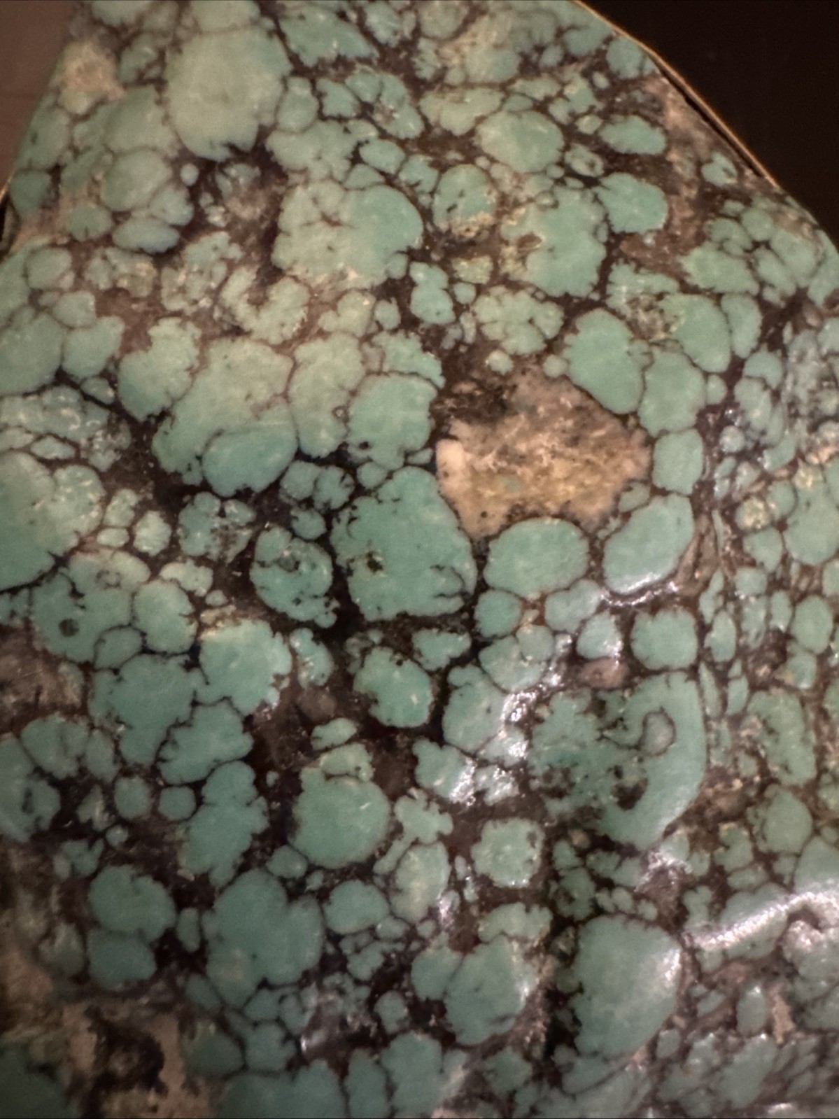 925 Silver Block Turquoise Pendant