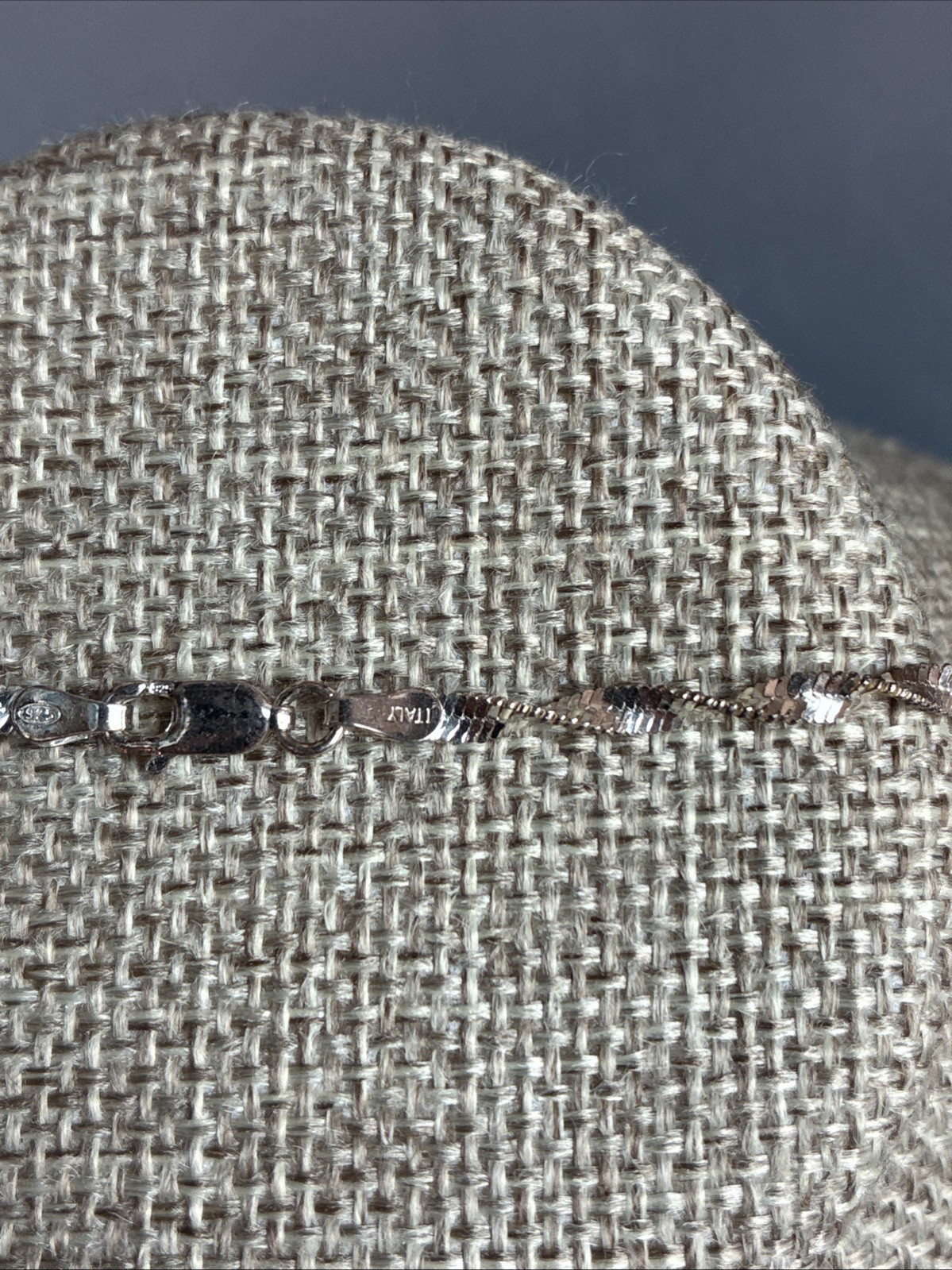Sterling Silver Twisted Sparkle Chain 18” Made in Italy