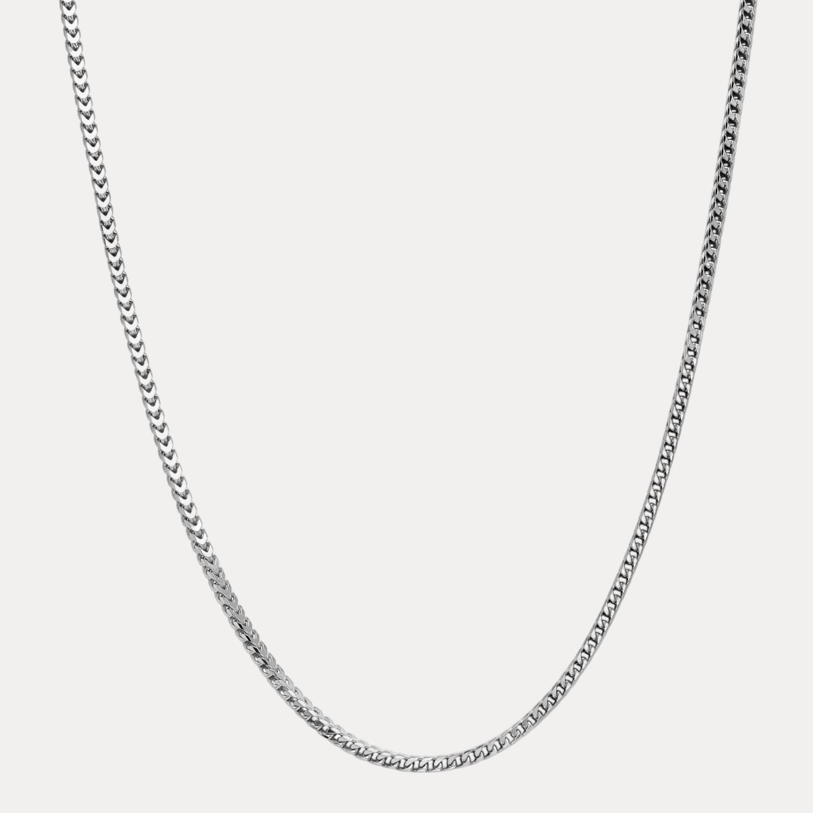 4mm Franco Chain Necklace – Real Solid 925 Sterling Silver Or 14k Gold Vermeil