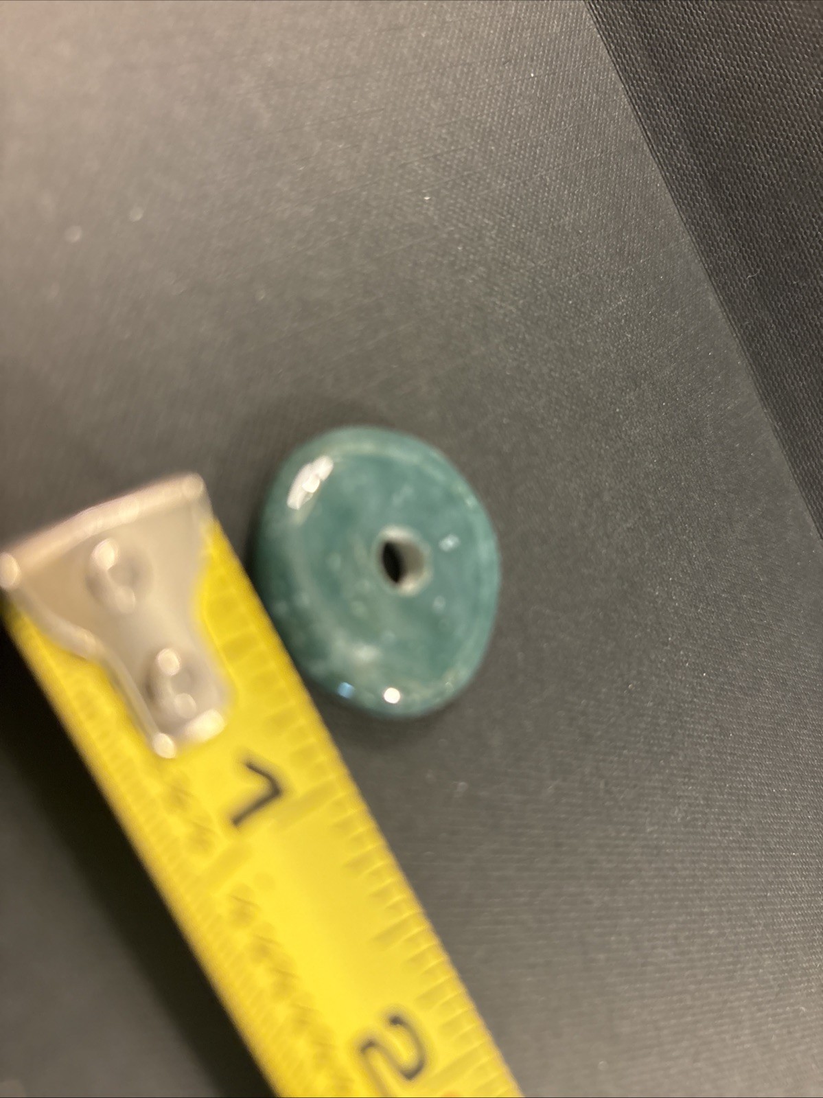 Jadeite Jade Pendant Disk Freeform Dark Jade Donut From Oder Chinese (a29