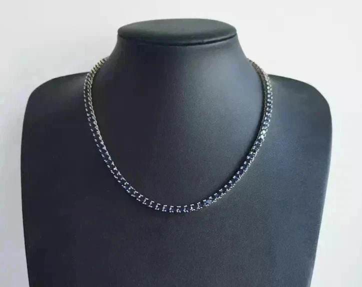 Birthday Gift For Him 18k White Gold Plated 5mm Round Cut Lab Created Sapphire