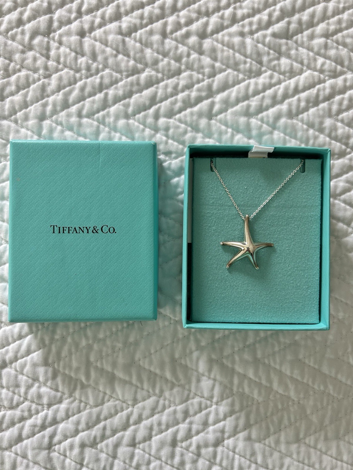 Tiffany & Co. Sterling Silver Starfish Necklace