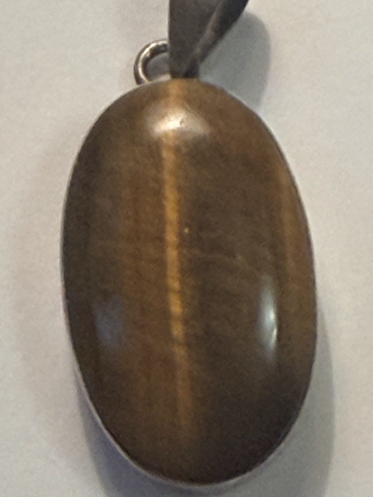 Tiger’s Eye Pendant Sterling Silver Vintage