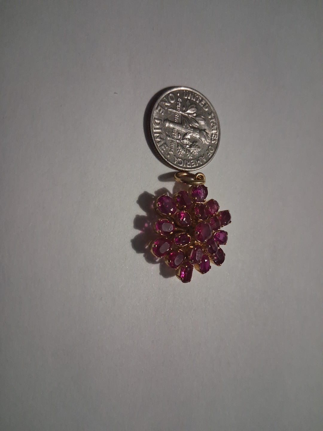 Ruby & Gold Pendant from BURMA/MYANMAR