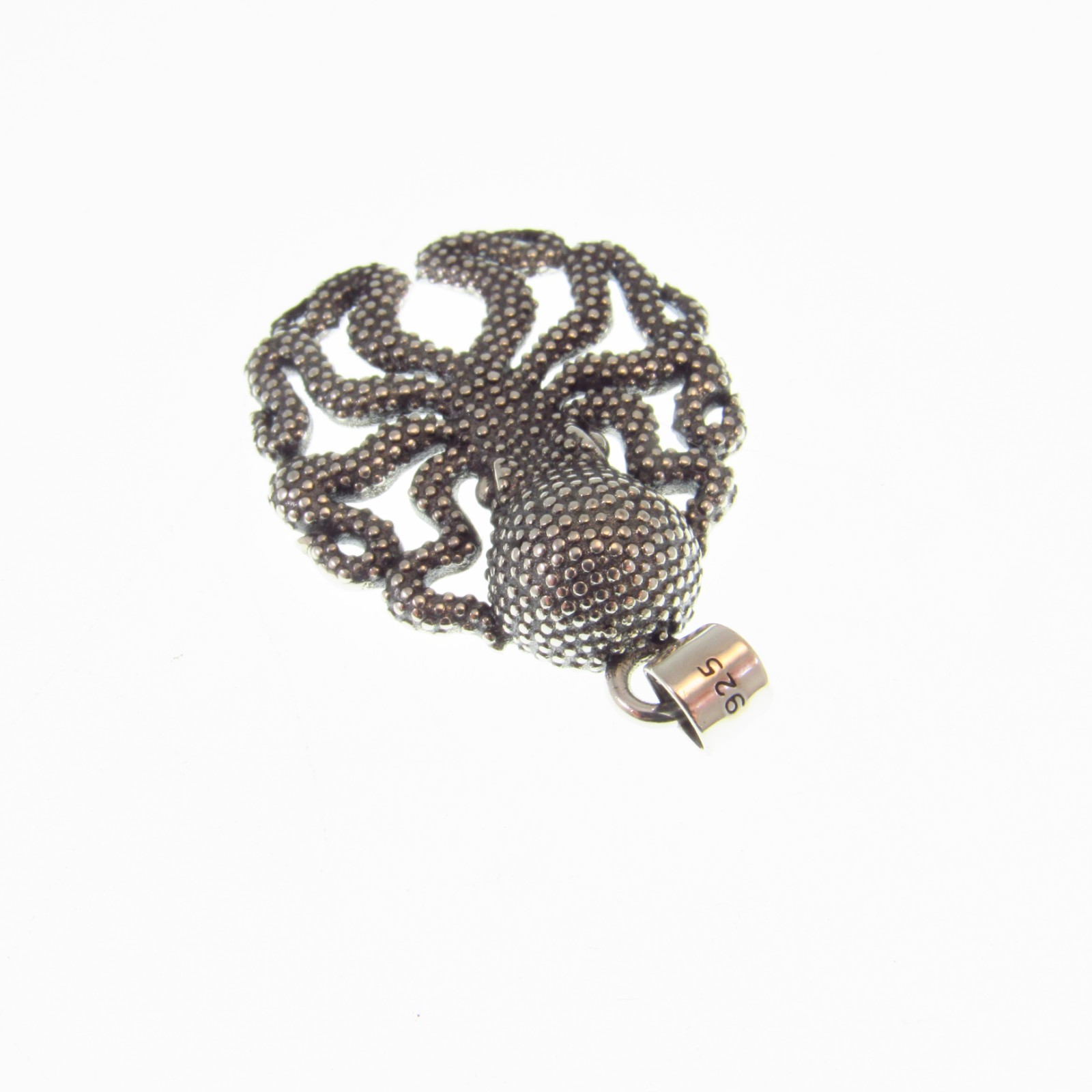 Solid 925 Sterling Silver Octopus Pendant Kraken Tentacle Nautical Sea Creature