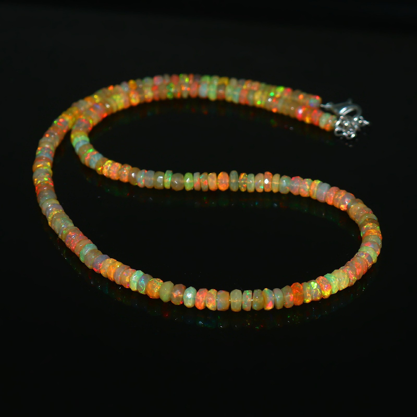 Natural Opal Beads Rondelle Opal beads Yellow Color Opal Jewelry Birthday Gift