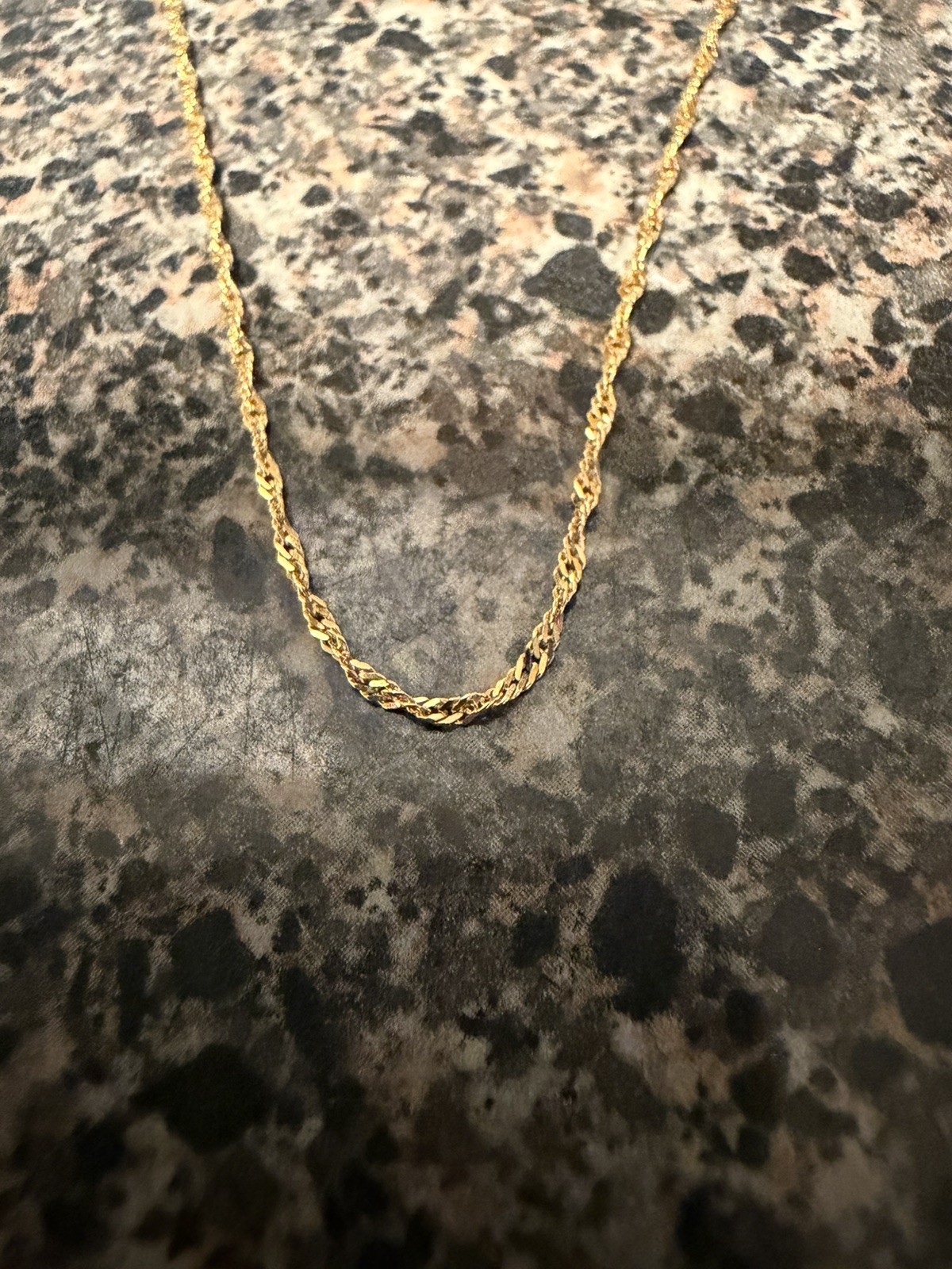 Solid 14k Yellow Gold Serpentine necklace. 2mm 20 inch 1.8G