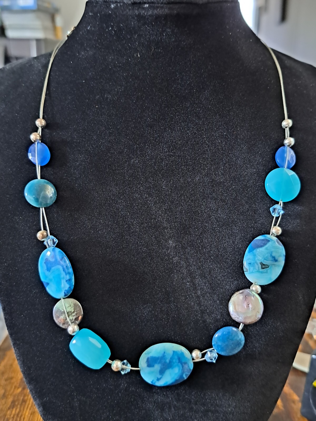 Sterling Silver Beaded Necklace