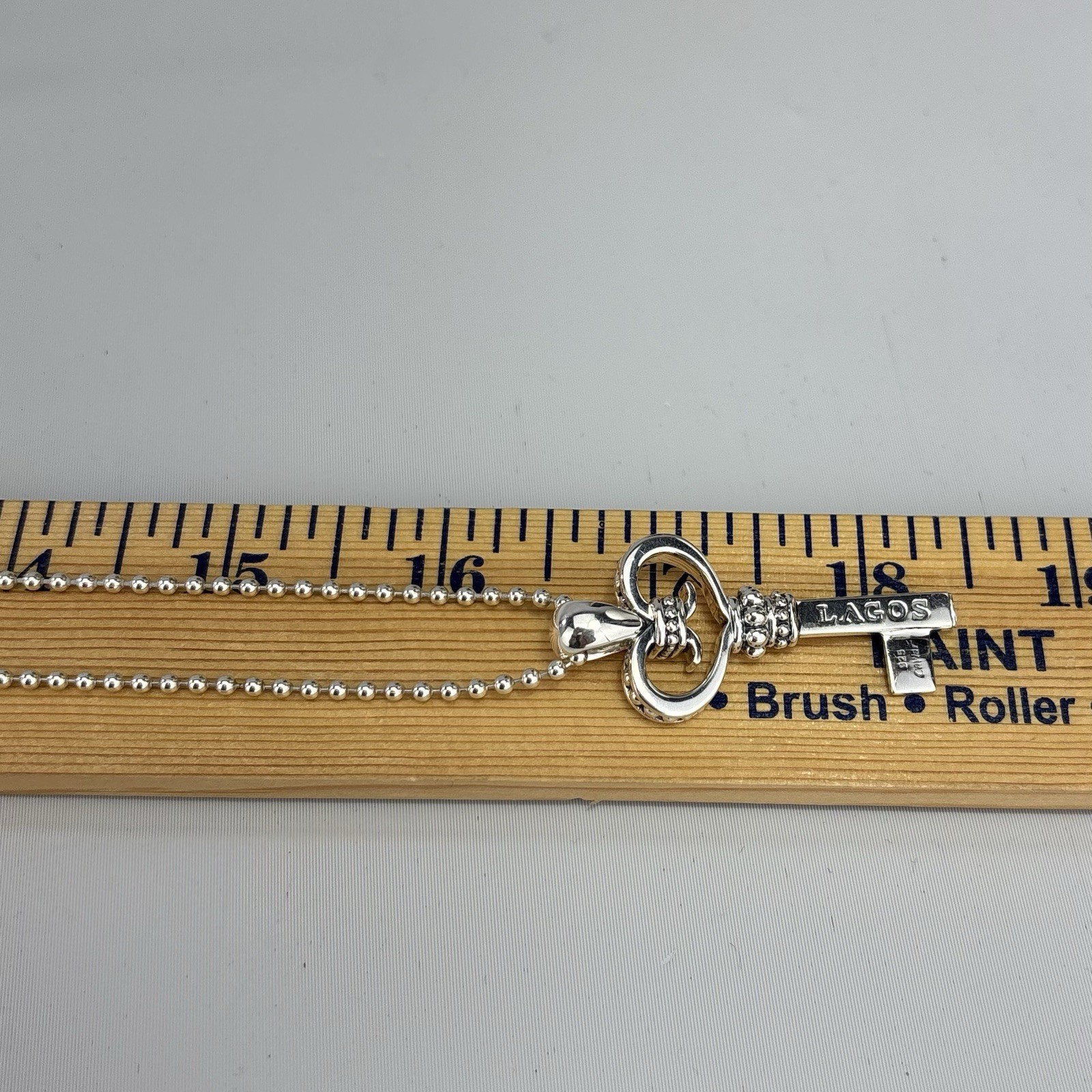 LAGOS Sterling Silver Caviar Key Pendant