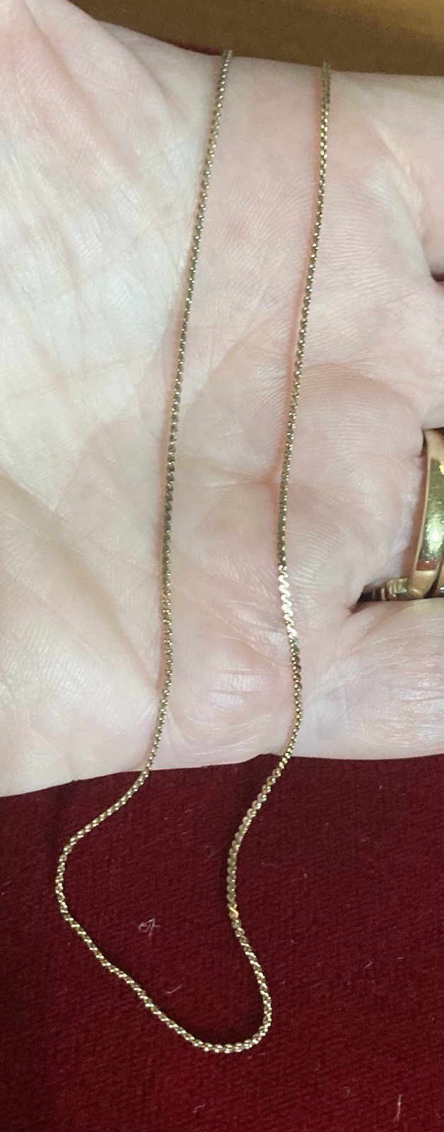 18” 18k Gold Filled Cable Chain Necklace 1.68 Grams. Nice For Layering