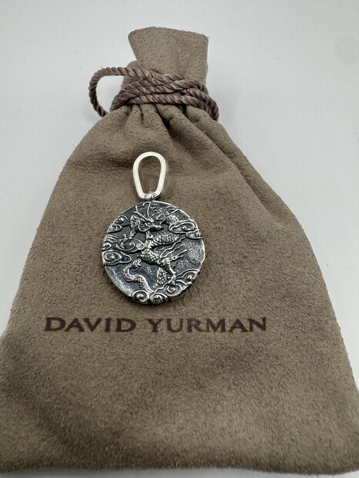 David Yurman Sterling Silver Dragon Amulet