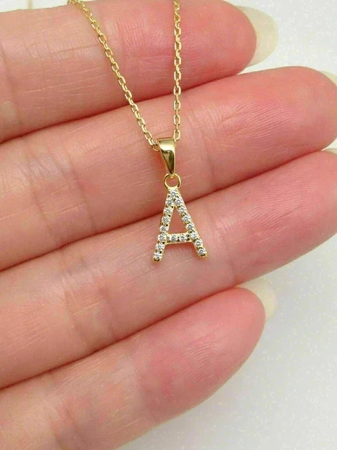 2Ct Round Cut Real Moissanite Custom Pendant 14K Yellow Gold Plated Silver Chain