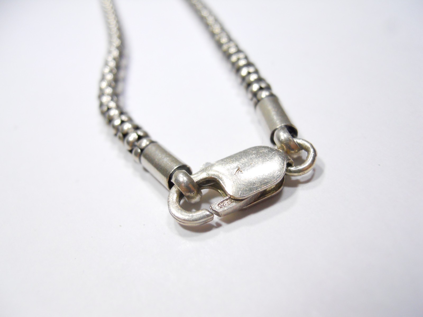 SILPADA 17.25″ INCH 4.5mm POPCORN CHAIN STERLING SILVER 925 NECKLACE FOR PENDANT