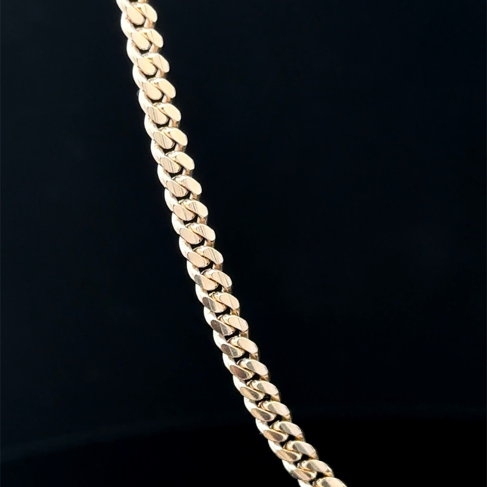14k or 10k SOLID Gold Cuban Link 3mm Chain Necklace 16 18 22 24 26″ w/ Box Lock