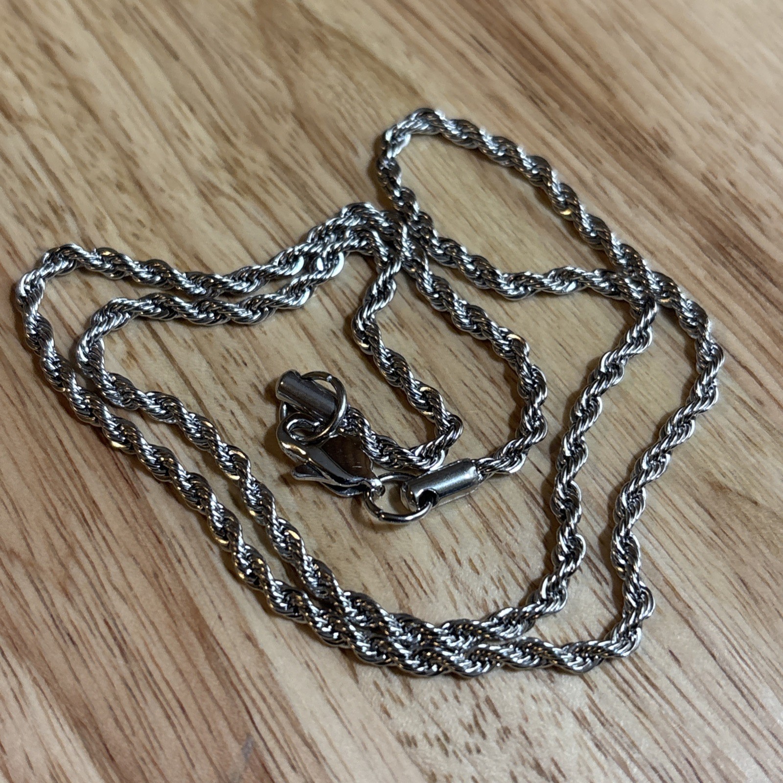 Skull & Crossbones 7.5 Carat Moissanite Pendant Silver Tone W/Rope Chain