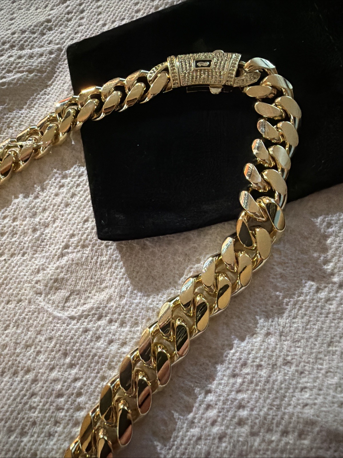 14k monaco cuban chain Gold Ion 22”