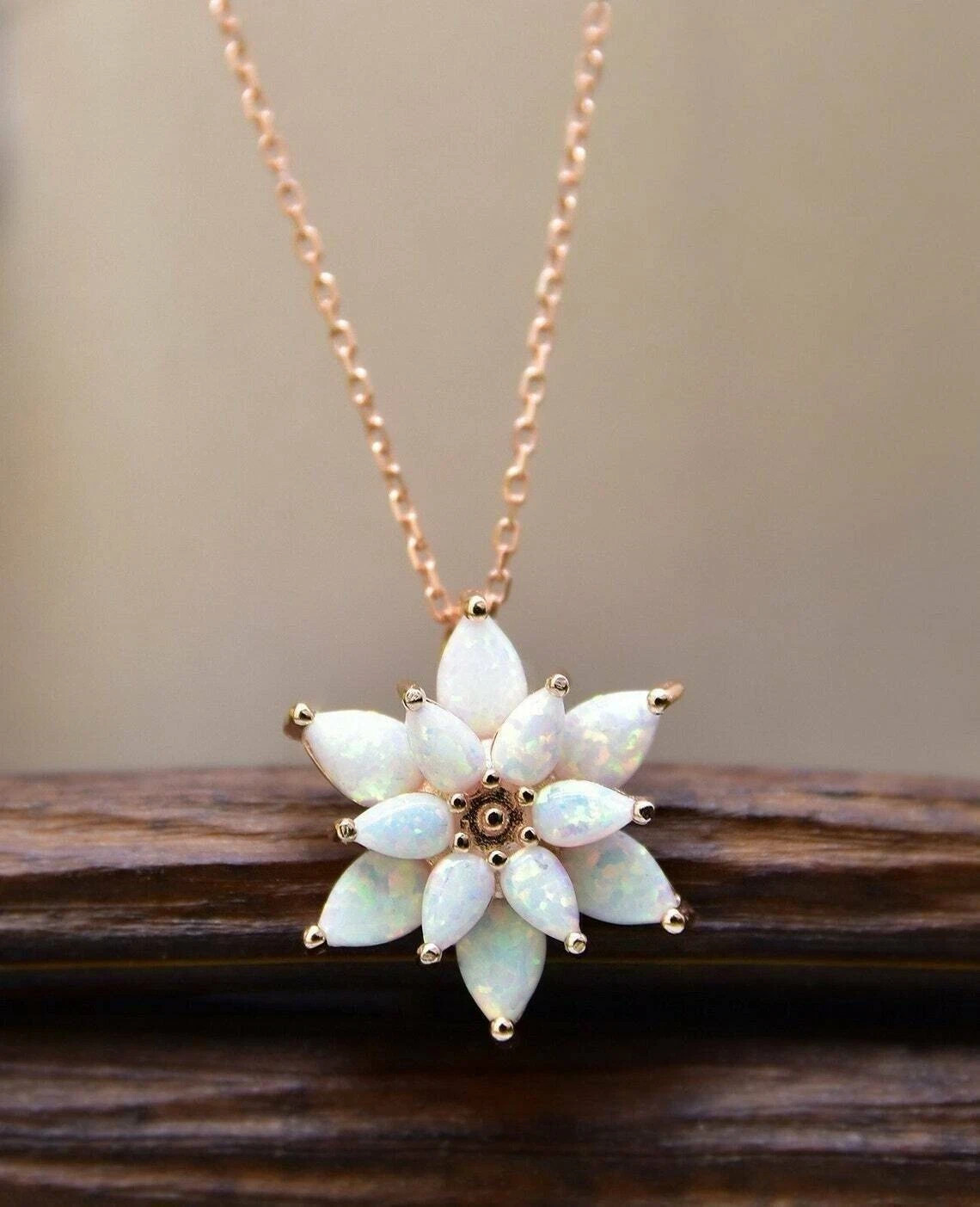 3Ct Pear Cut Fire Opal Diamond Halo Pendant Necklace 14K White Gold Over Chain