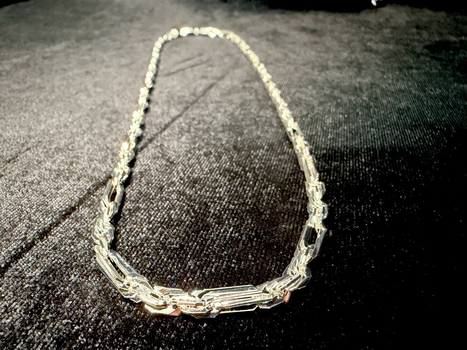 Figarope Milano Italy 925 Stamped Silver filled Necklace 22in 5MM. Brand new.