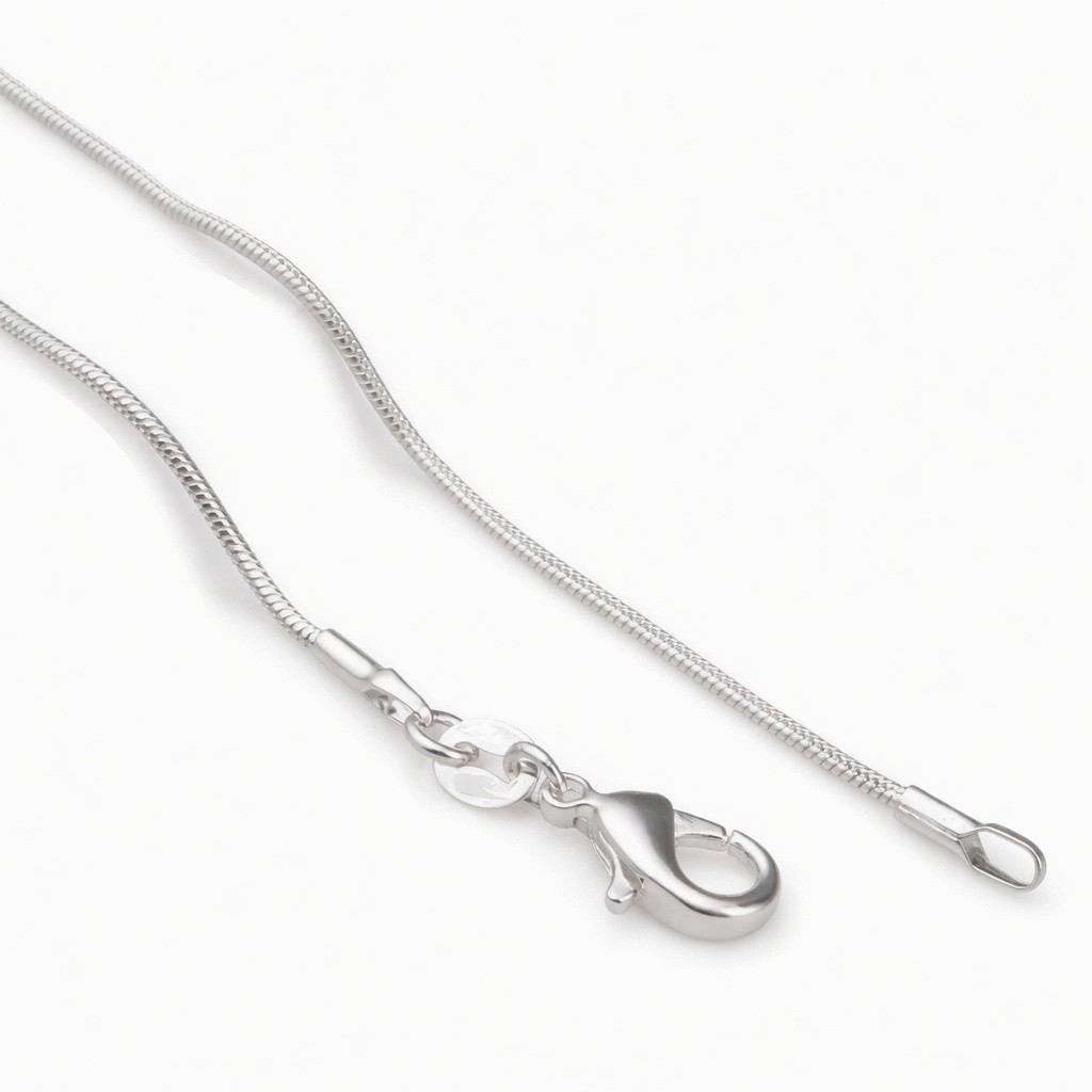 Men&Women’s 925 Sterling Silver Tarnish-Free Italian Snake Chain Necklace 16-24″