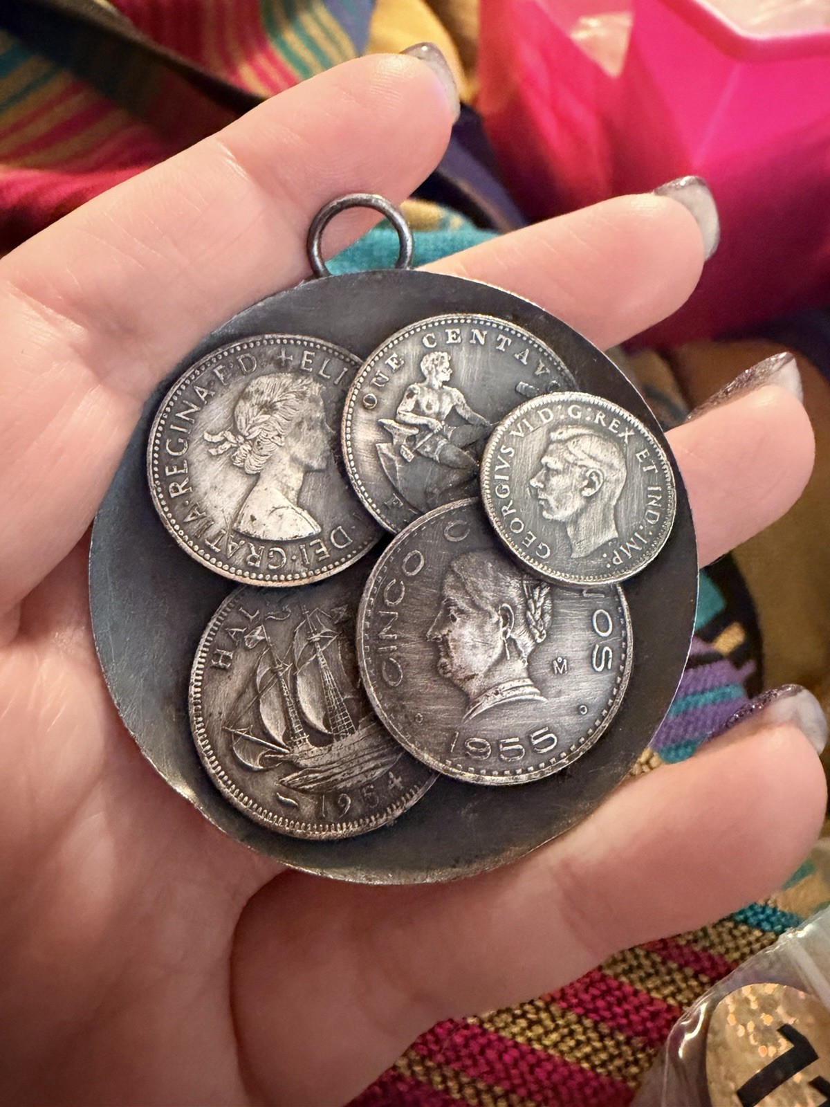 Multi Coin pendant