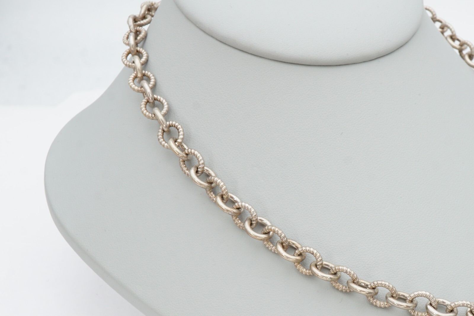 Sterling Silver 925 Diamond Heart Necklace 17.5″