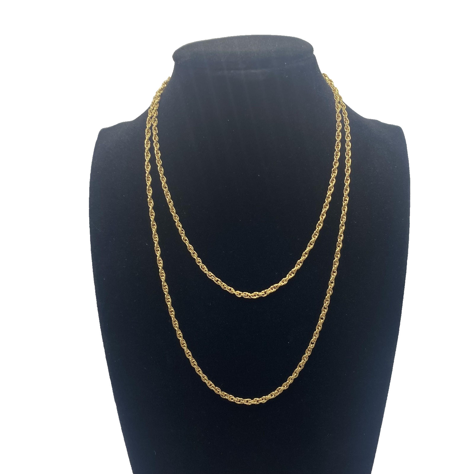 Avon Gold Tone Chain Necklace 32 In Womens Spring Ring Clasp Fashion Jewelry