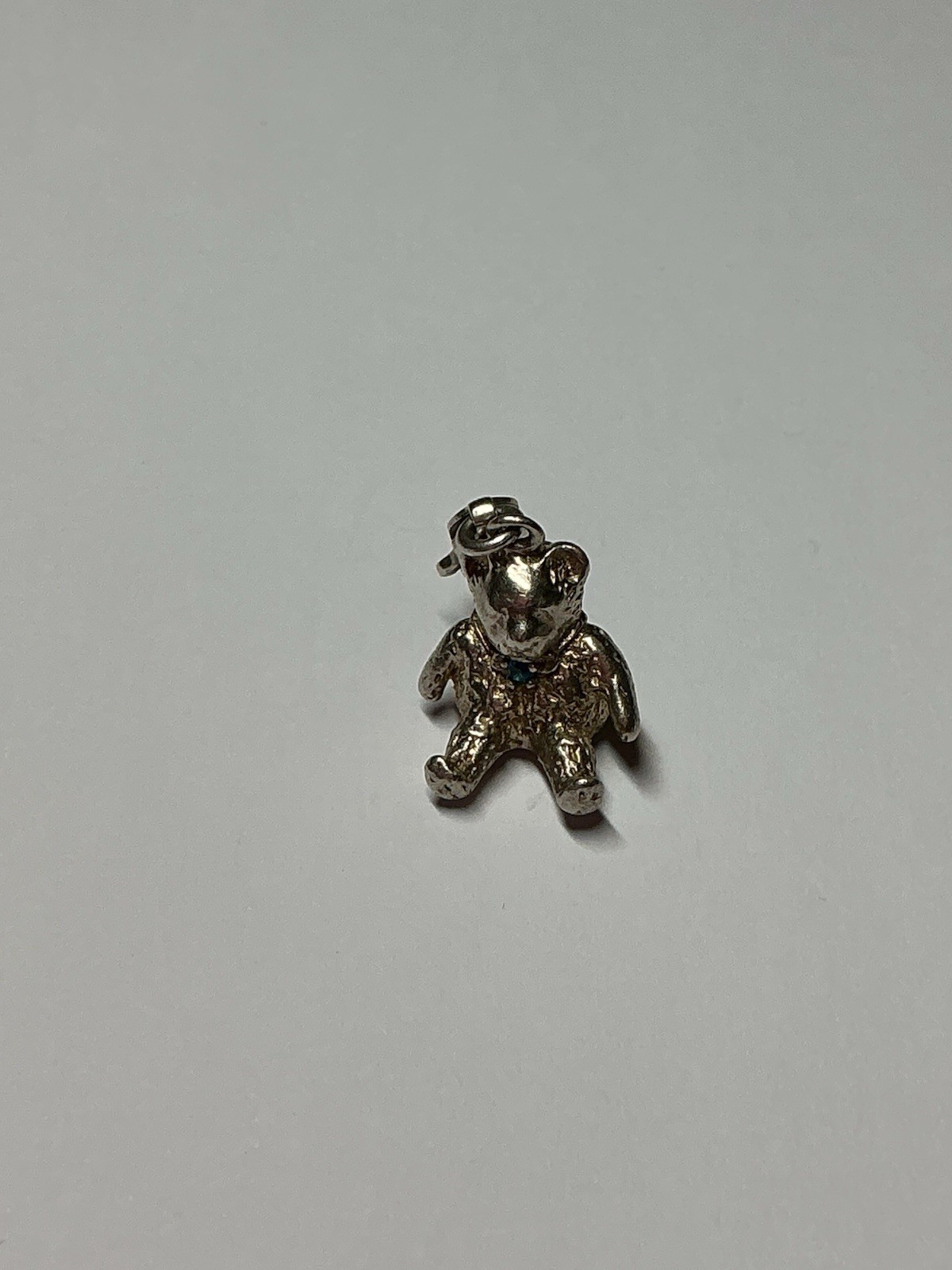 Sterling Silver Milano Teddy Bear Charm 23 X 11mm 3.9g