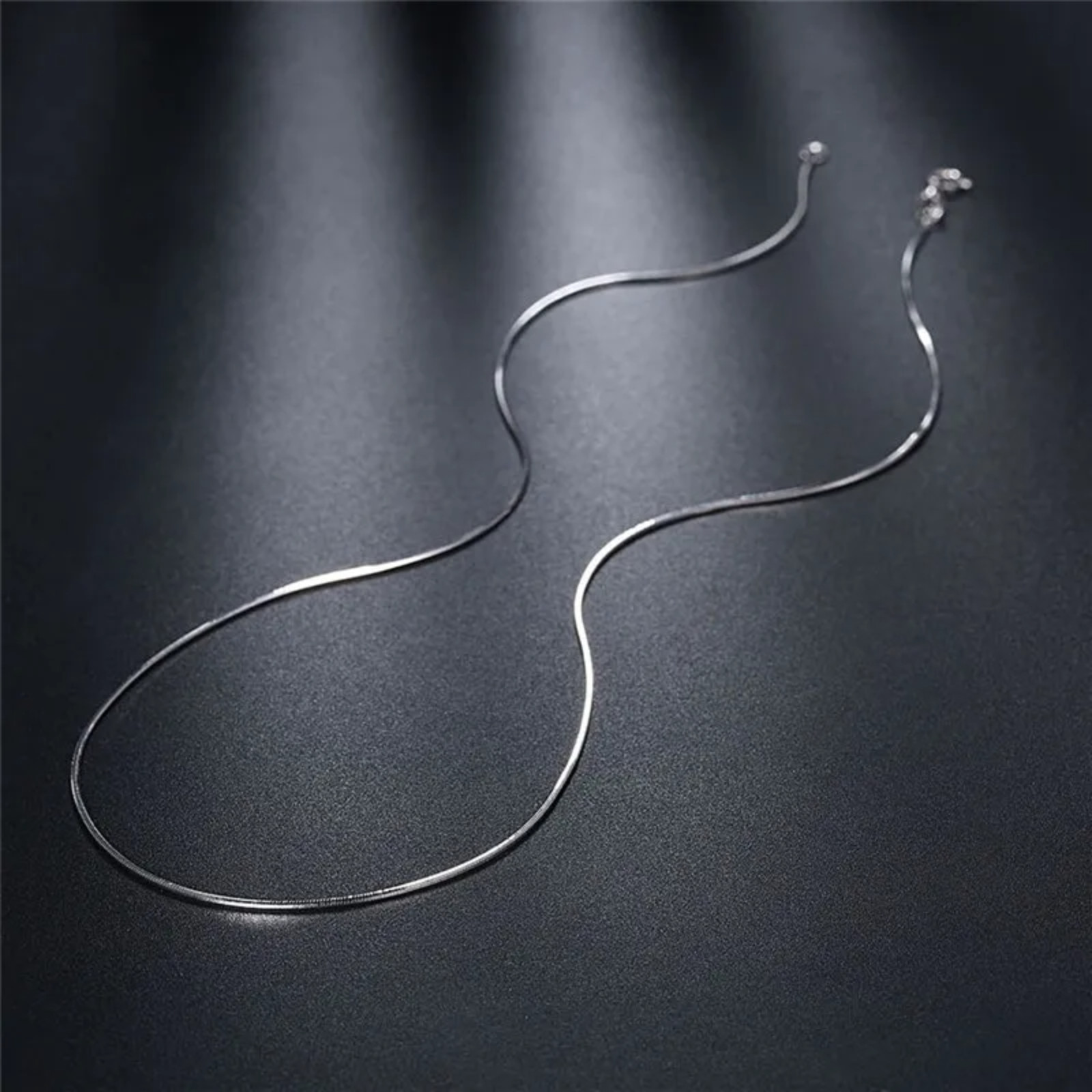 Men&Women’s 925 Sterling Silver Tarnish-Free Italian Snake Chain Necklace 16-24*