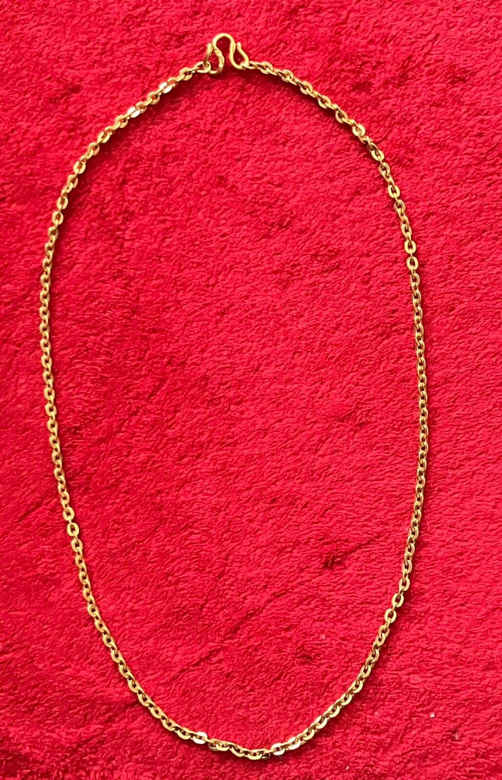 24K .999 SOLID YELLOW GOLD CHAIN NECKLACE 18″ 17.3gr ** USA Seller ** MG