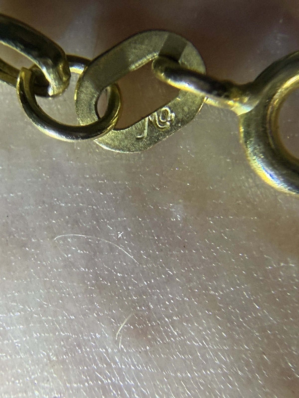 925 Italy Sterling Silver Gold Mom Heart Charm Bracelet 7” Mother’s Gift