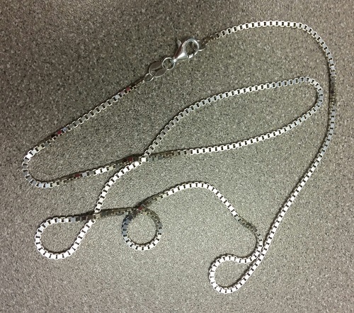 Box Chain Necklace — Sterling Silver — 1.5mm* — 26 inch* – Made in Italy [BN]