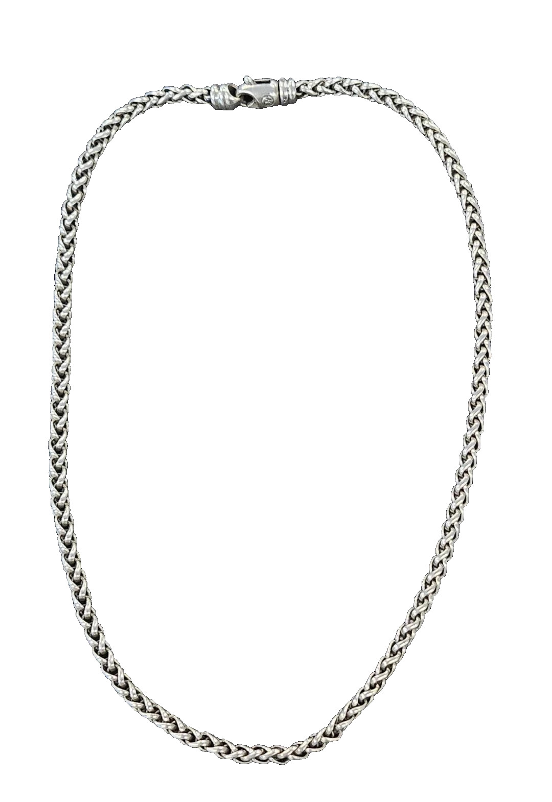 David Yurman 4mm Wheat Chain Necklace 17” Sterling Silver 925 ~25 grams. DEAL!