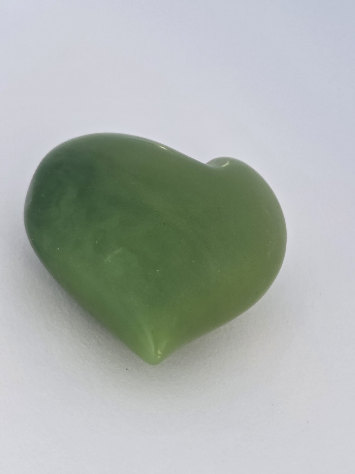 Genuine Natural Light & Dark Green Jade Heart Shaped Necklace Pendant Jadeite