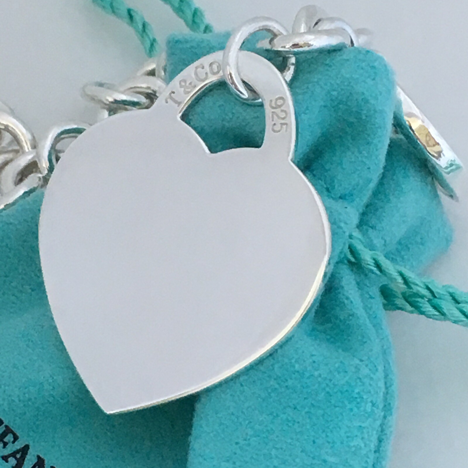 18″ RARE Return to Tiffany & Co Extra Large Jumbo Heart Tag Toggle Necklace
