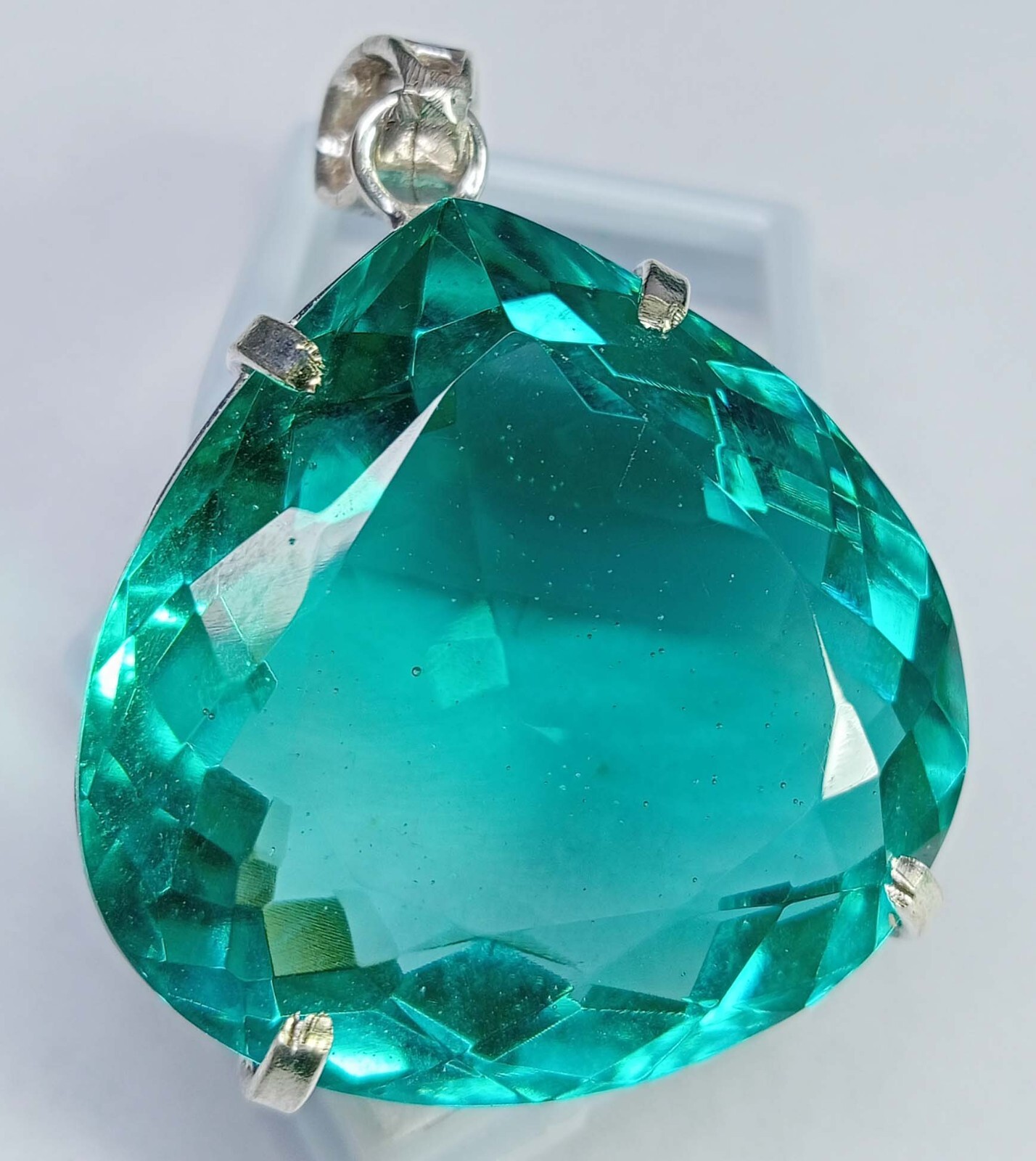 Pear Cut 134.05 Ct Green Topaz Pendant Natural Gemstone EGL Certified PD022