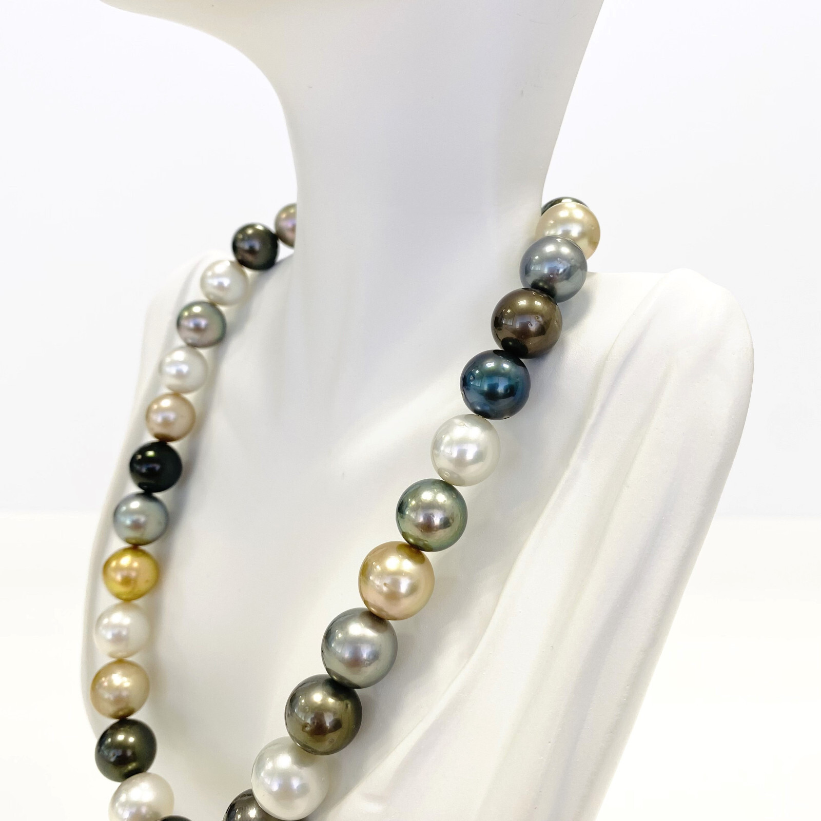 Tahitian Pearl Necklace Loose Strand 11mm-14mm Rounds Multicolor High Luster