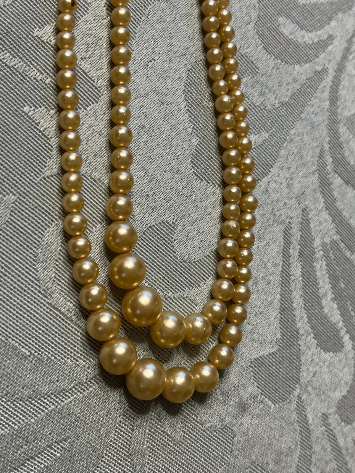 Antique Double Strand Genuine Pearl Child’s Necklace or Choker