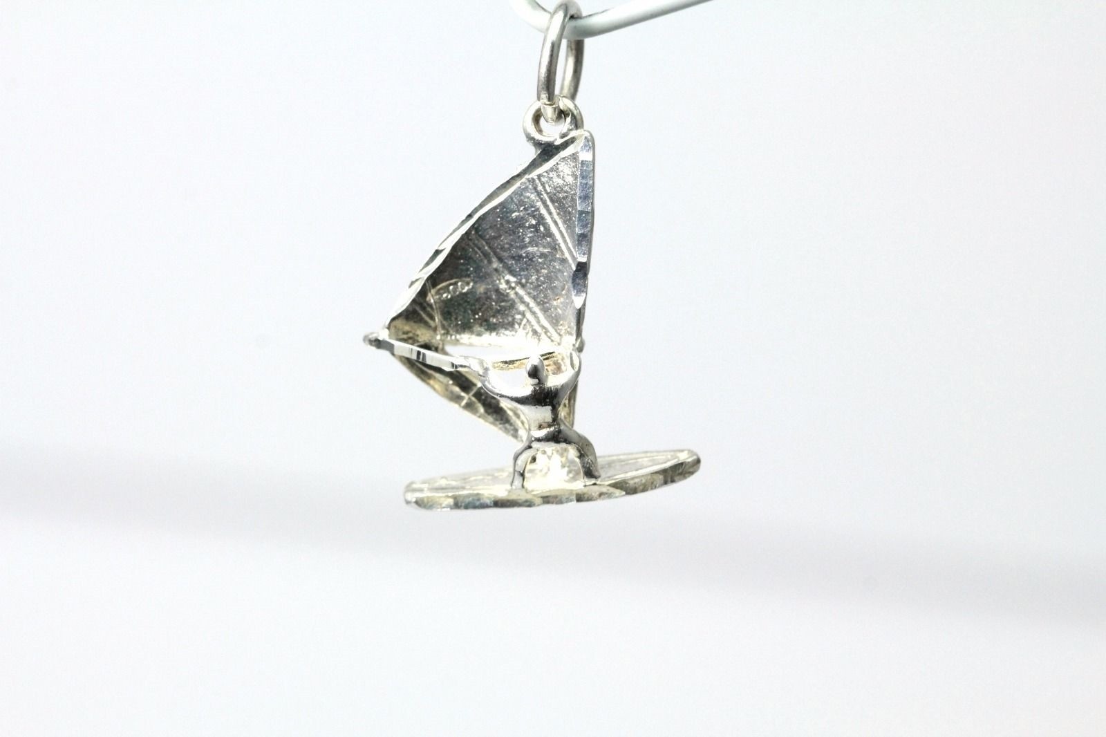 925 Sterling Silver Sailboarder Windsurfer Sport Charm 1.7 Grams (PEN3470)