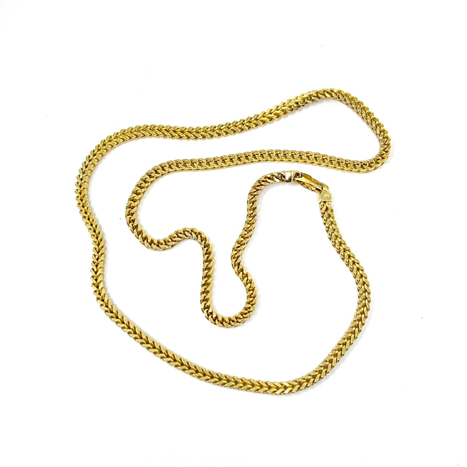 10k Solid Yellow Gold Franco Necklace 24″ – 21.7g – 4mm