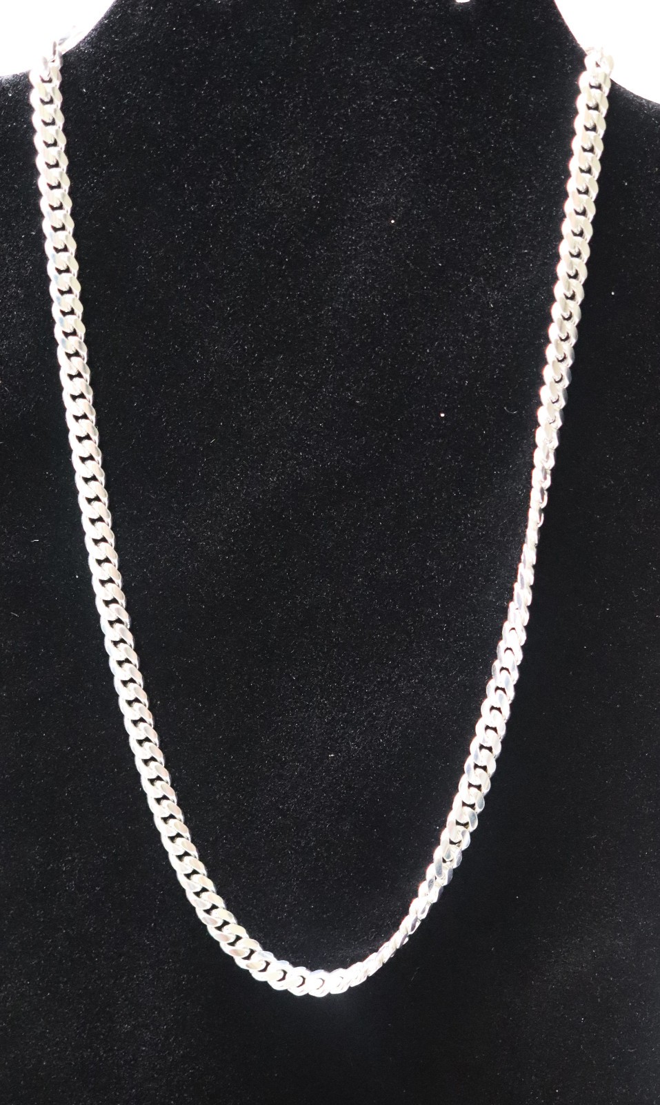 Real 925 Sterling Silver 18″ Mens Curb Cuban 5.5mm Chain Necklace 32.6 Grams