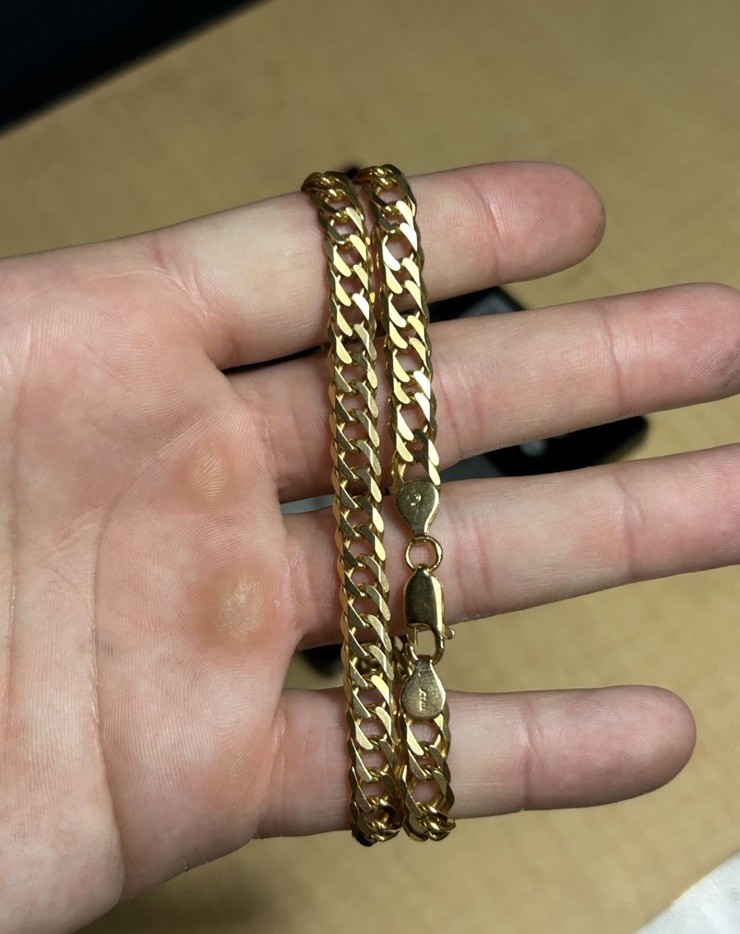 14k Solid Yellow Gold 29.31 Grams 18″ Double Curb Link Chain ACA Heavy 6.7MM