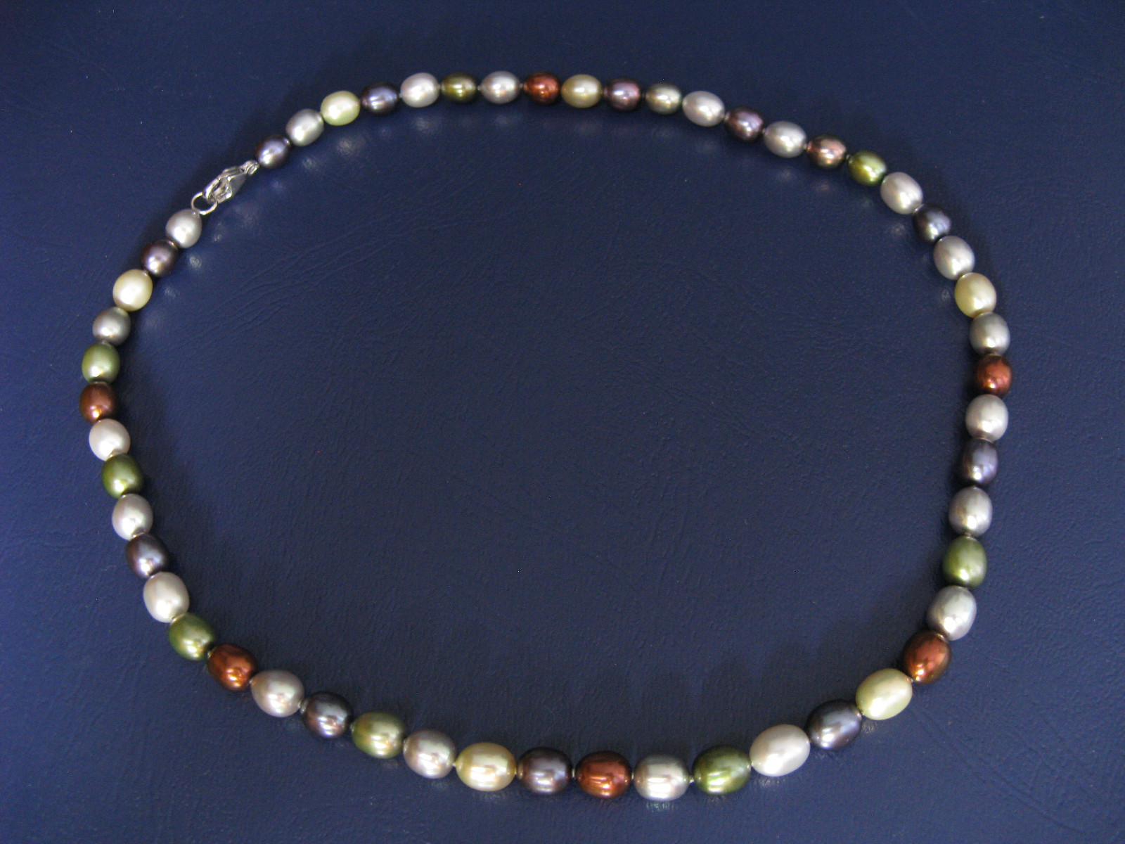 PEARL NECKLACE MULTI COLOR STRAND STRING GREEN BROWN GRAY HONORA Gift Designer