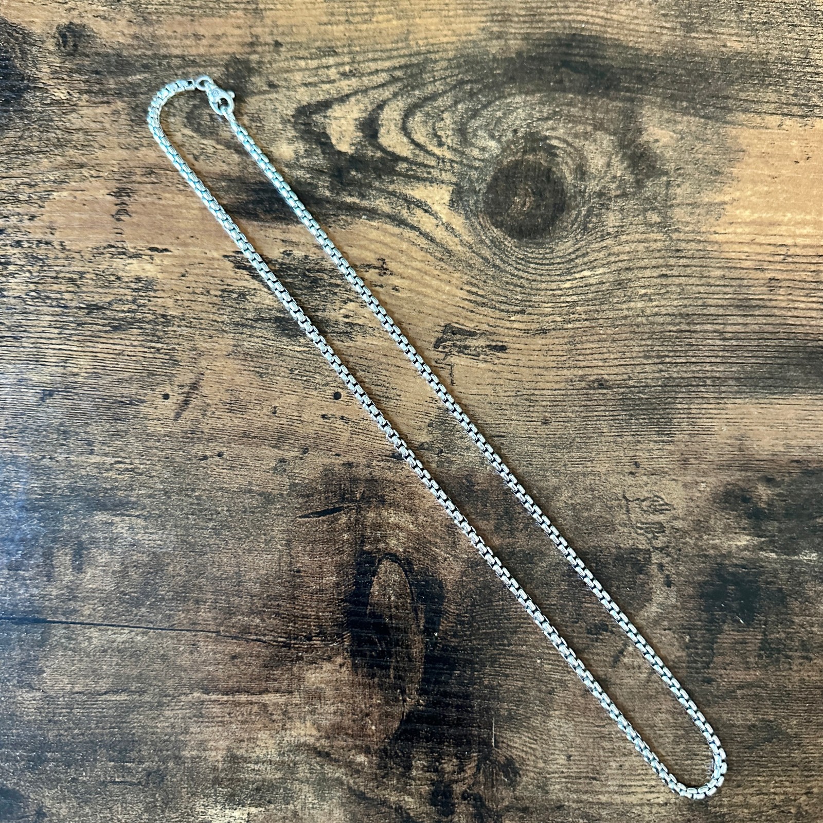David Yurman Medium Box Chain Necklace – 3.6mm – 22″ – FREE SHIPPING