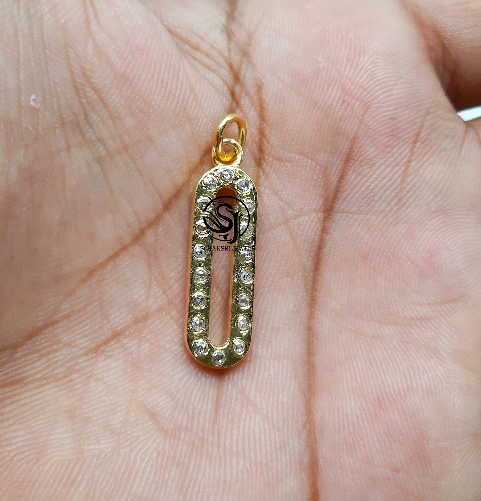 Pave Diamond Pendent 925 Sterling Silver PHandmade Design Pendent Anniversary