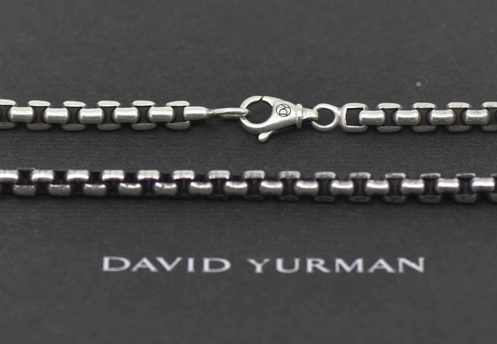 David Yurman Box Chain Sterling Silver Necklace