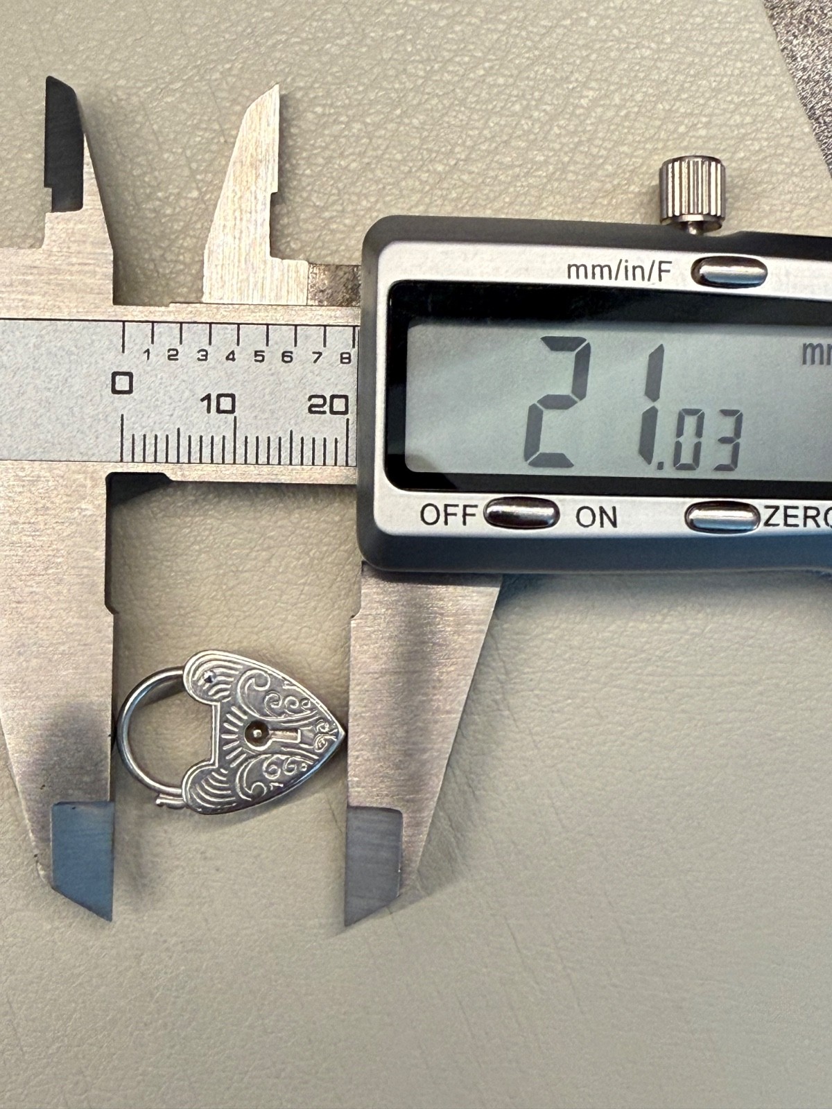 Sterling Silver Engraved Heart Padlock Clasp 15mm Ore Metals Australia